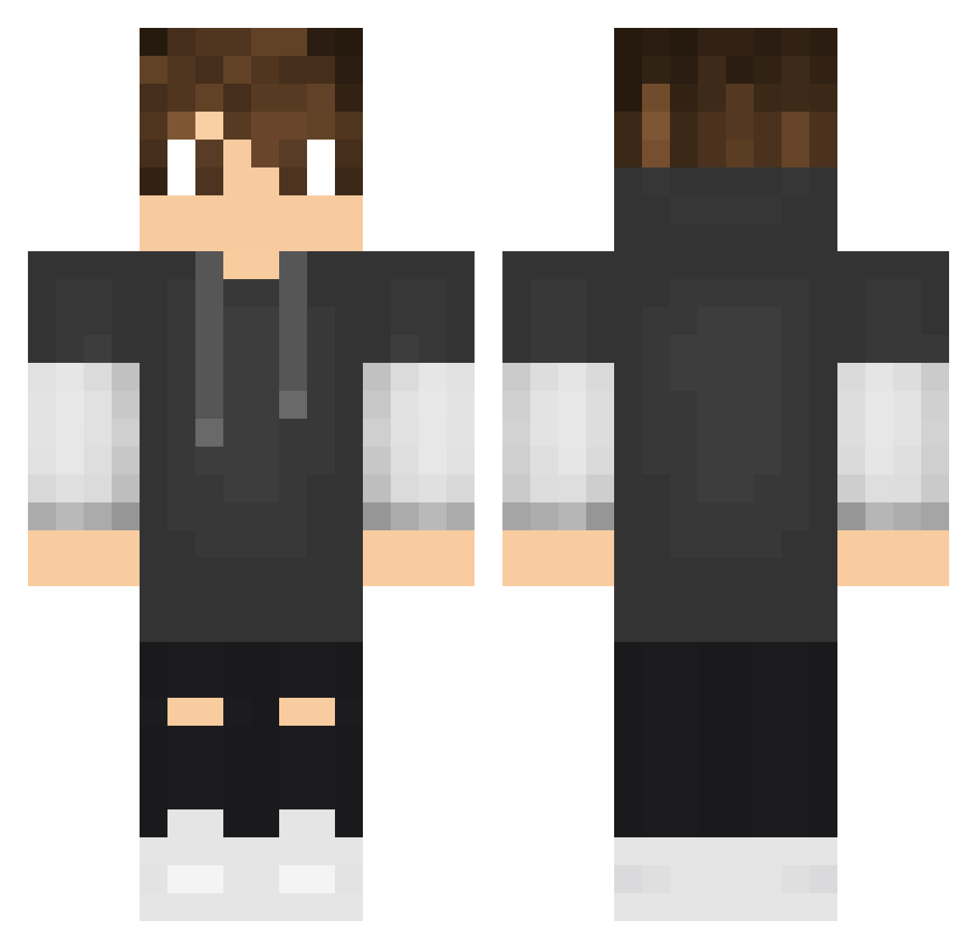 tajfunan Minecraft skin, front and back view