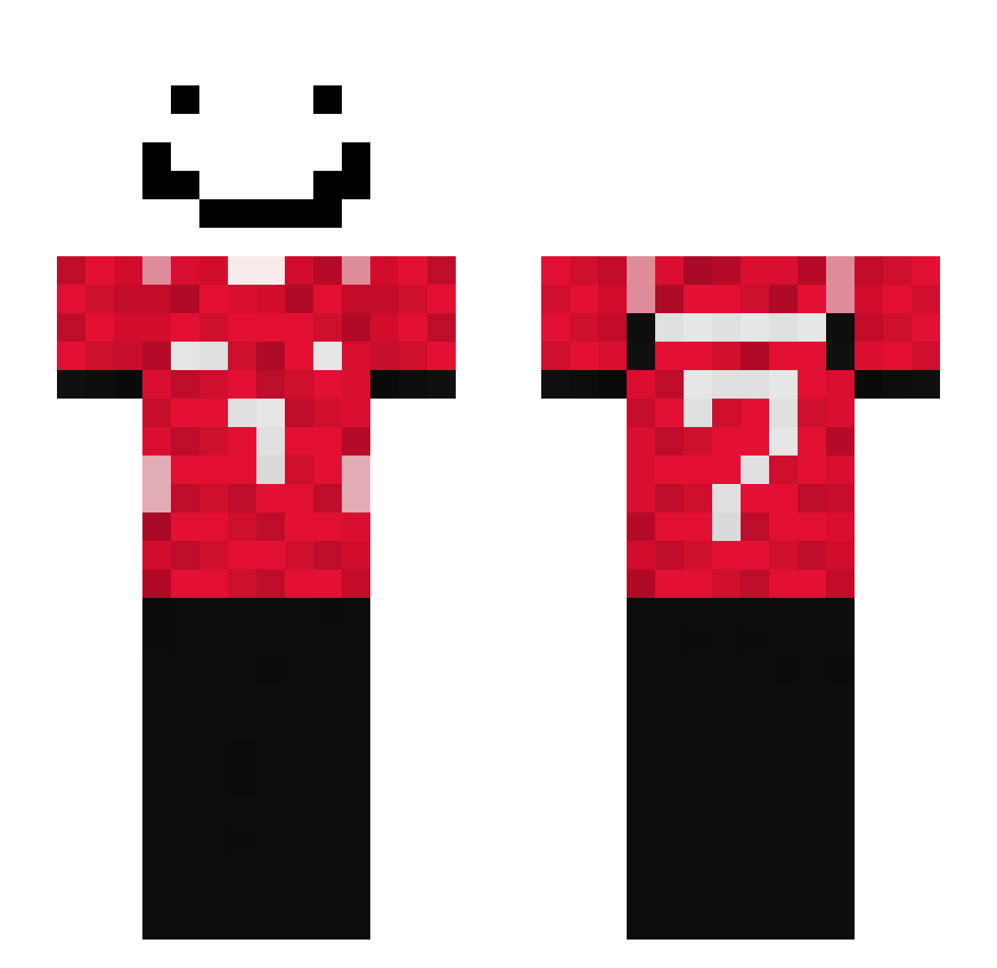 Gamgya Minecraft skin, front and back view