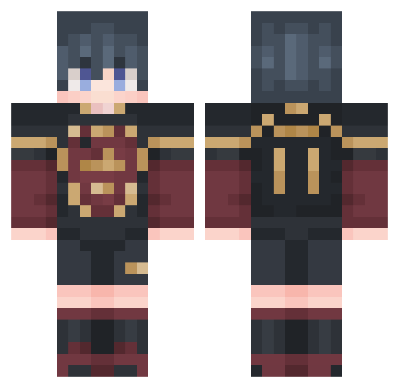 ThatOneGinger1 Minecraft skin, front and back view