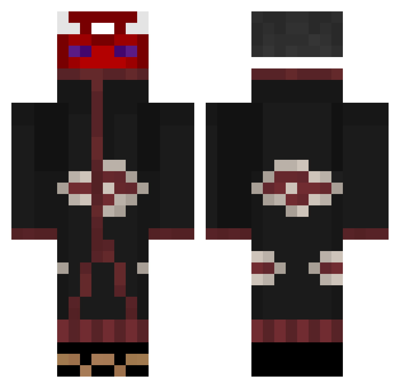Sa1nt_Bamb1 Minecraft skin, front and back view