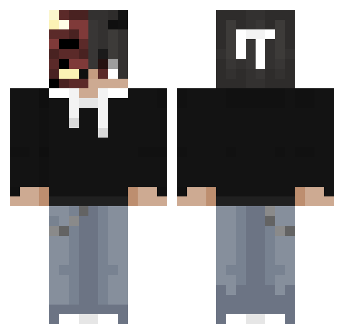 ruiisuu_ Minecraft skin, front and back view