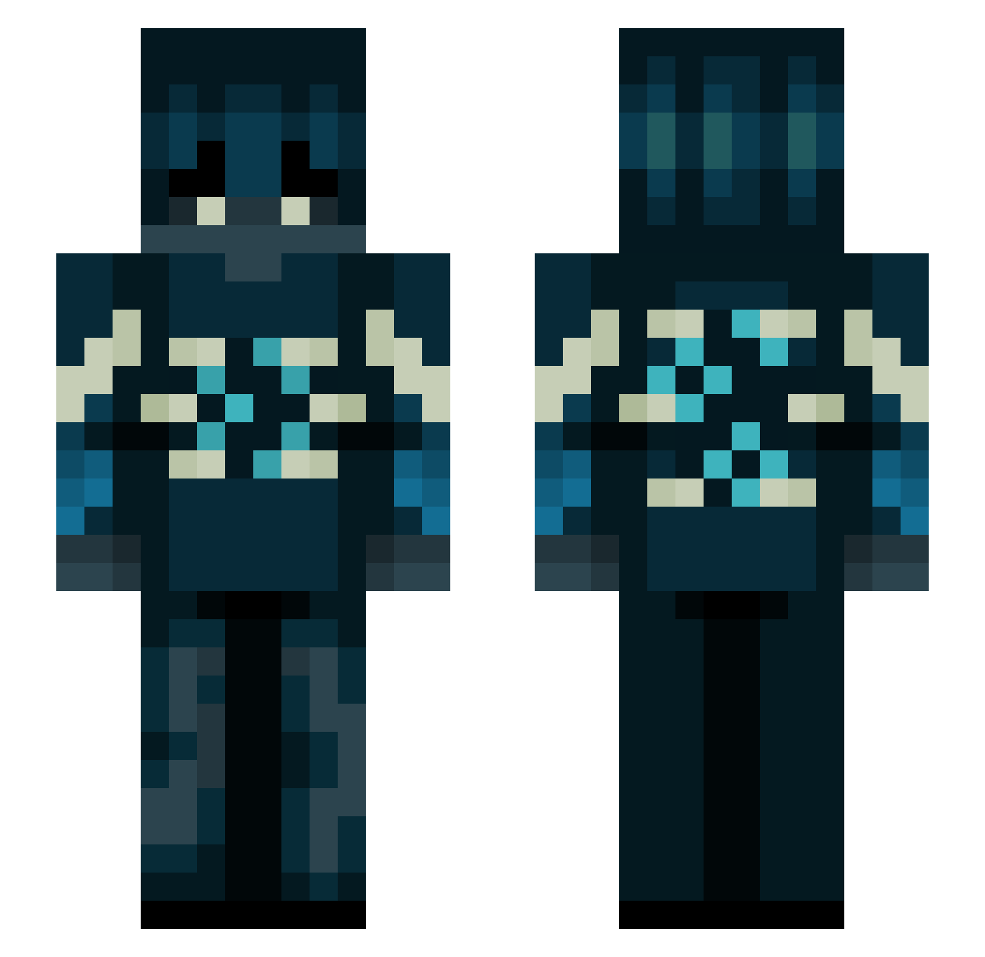 keoq12345 Minecraft skin, front and back view