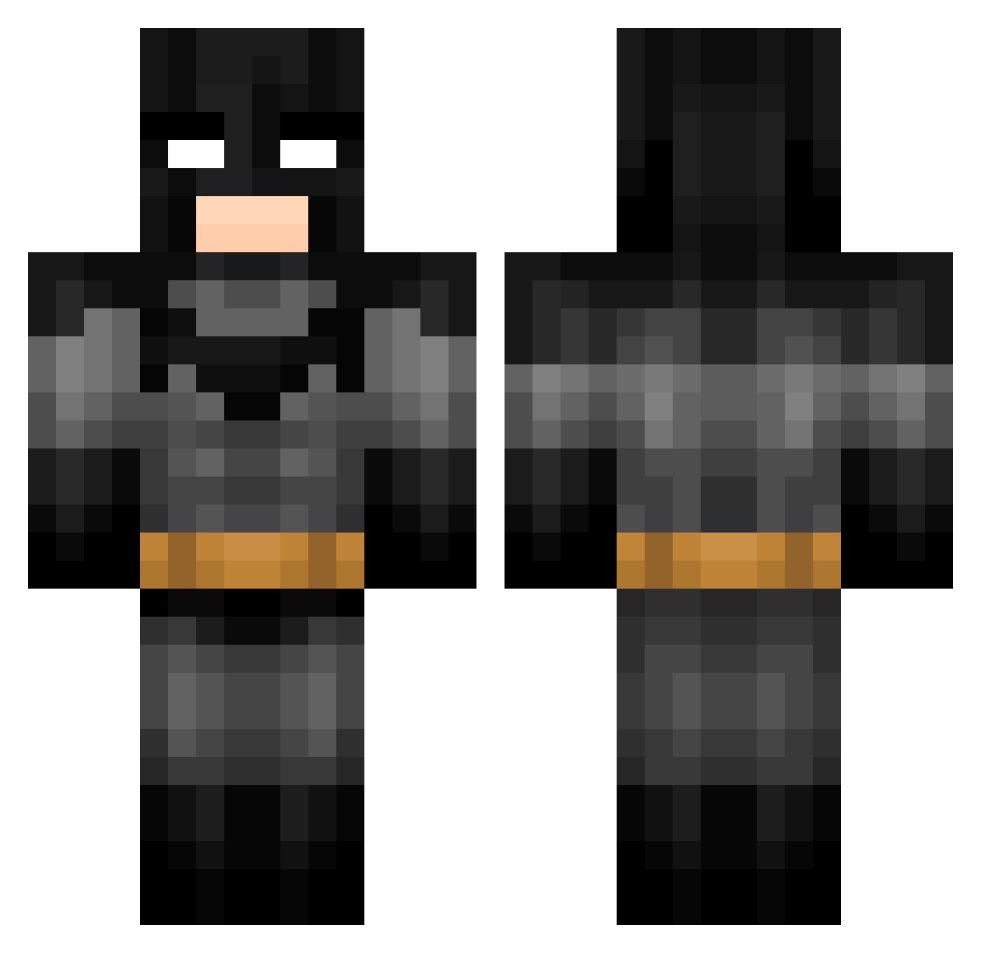 Luklehm Minecraft skin, front and back view