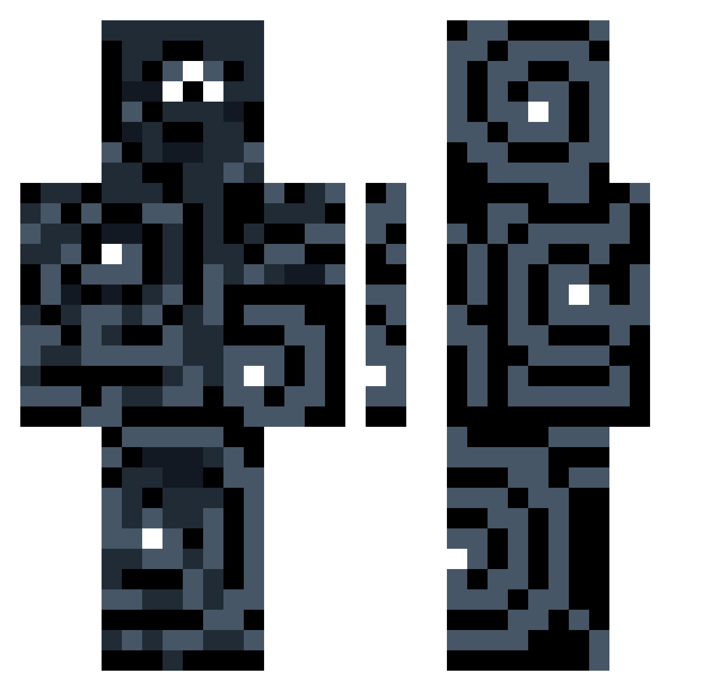 smug_jpeg Minecraft skin, front and back view