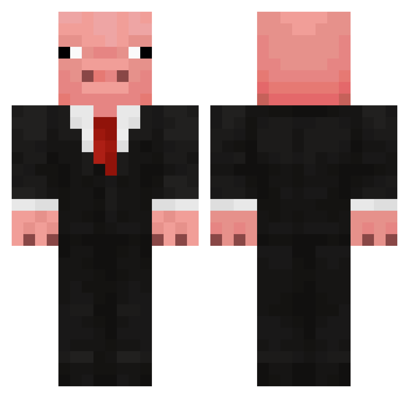 thetablebreaker Minecraft skin, front and back view