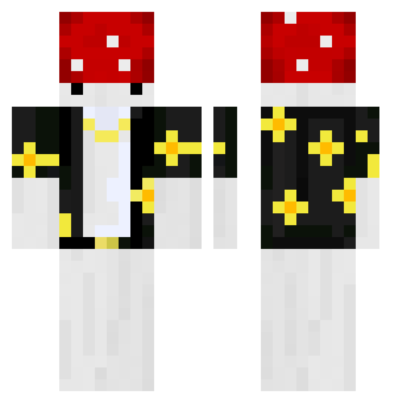 LupineFaith Minecraft skin, front and back view