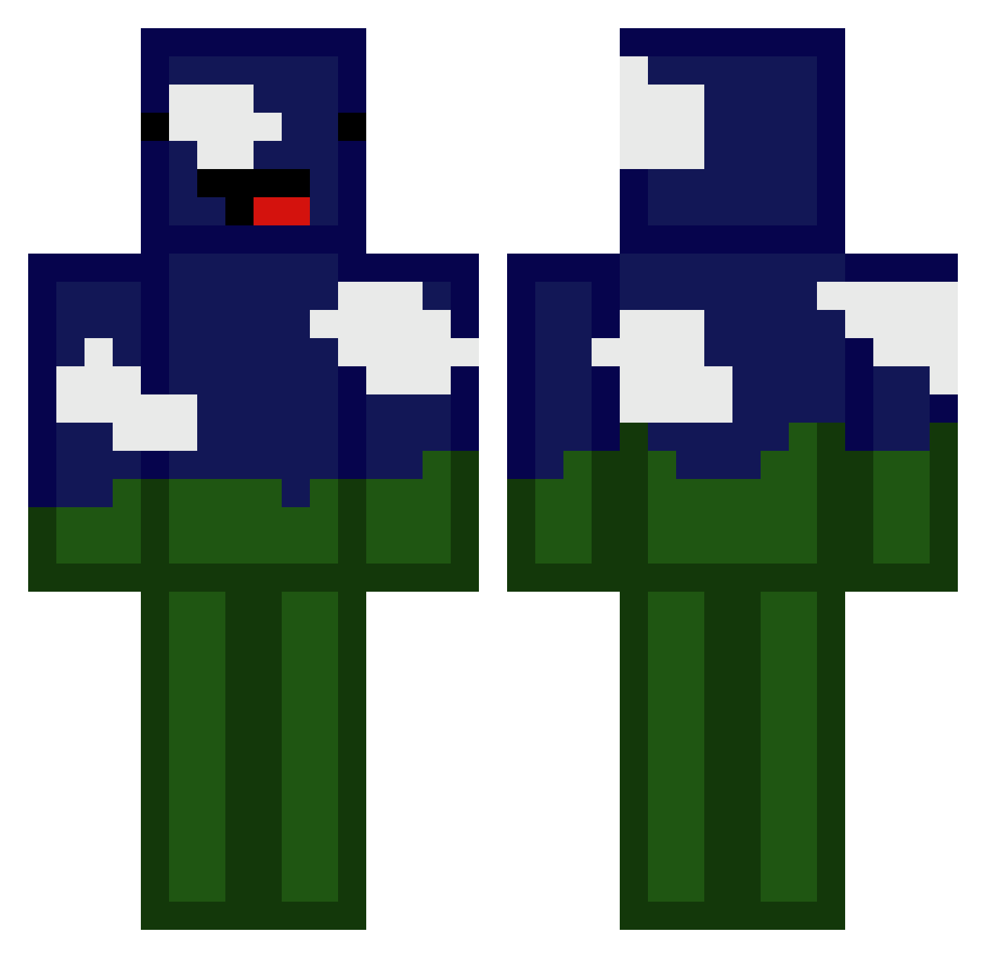 TydeOfficial Minecraft skin, front and back view