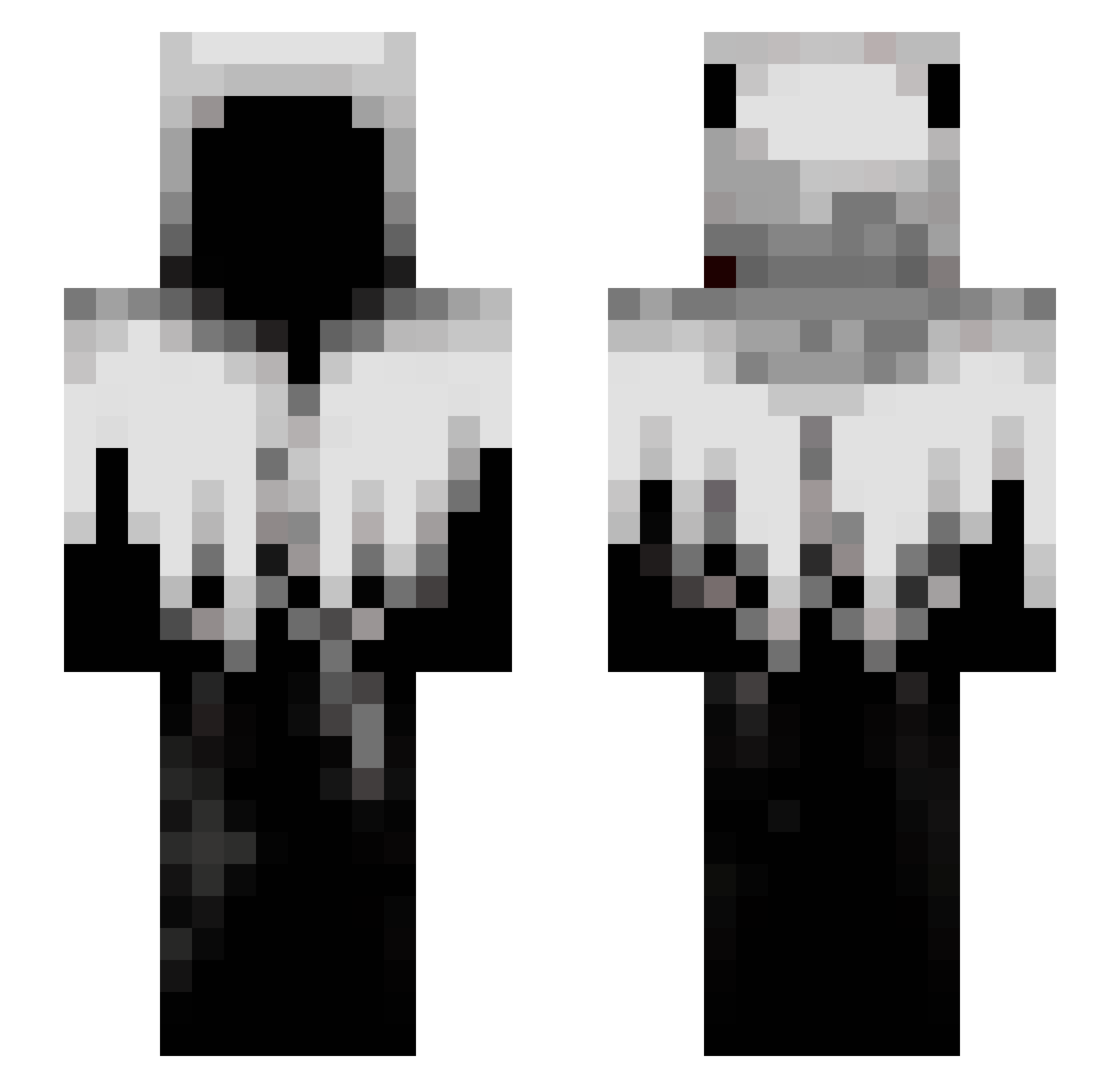 _vky Minecraft skin, front and back view