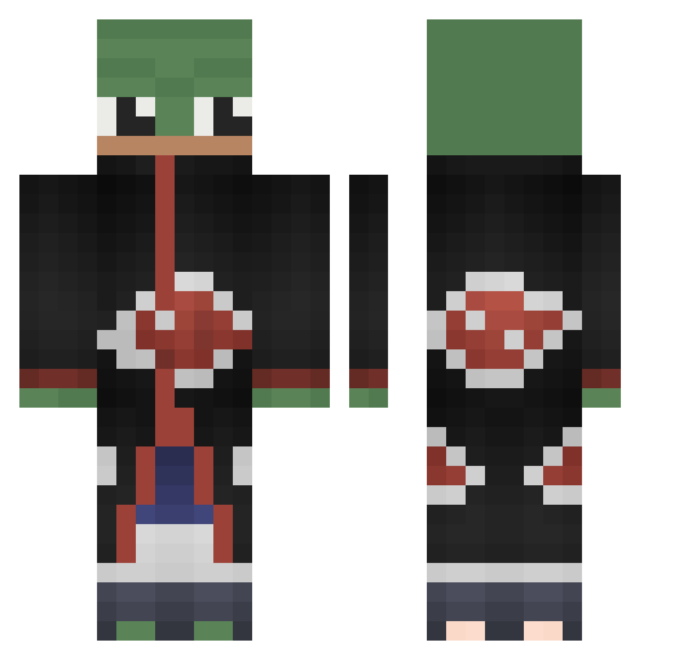 Gurobaba0113 Minecraft skin, front and back view