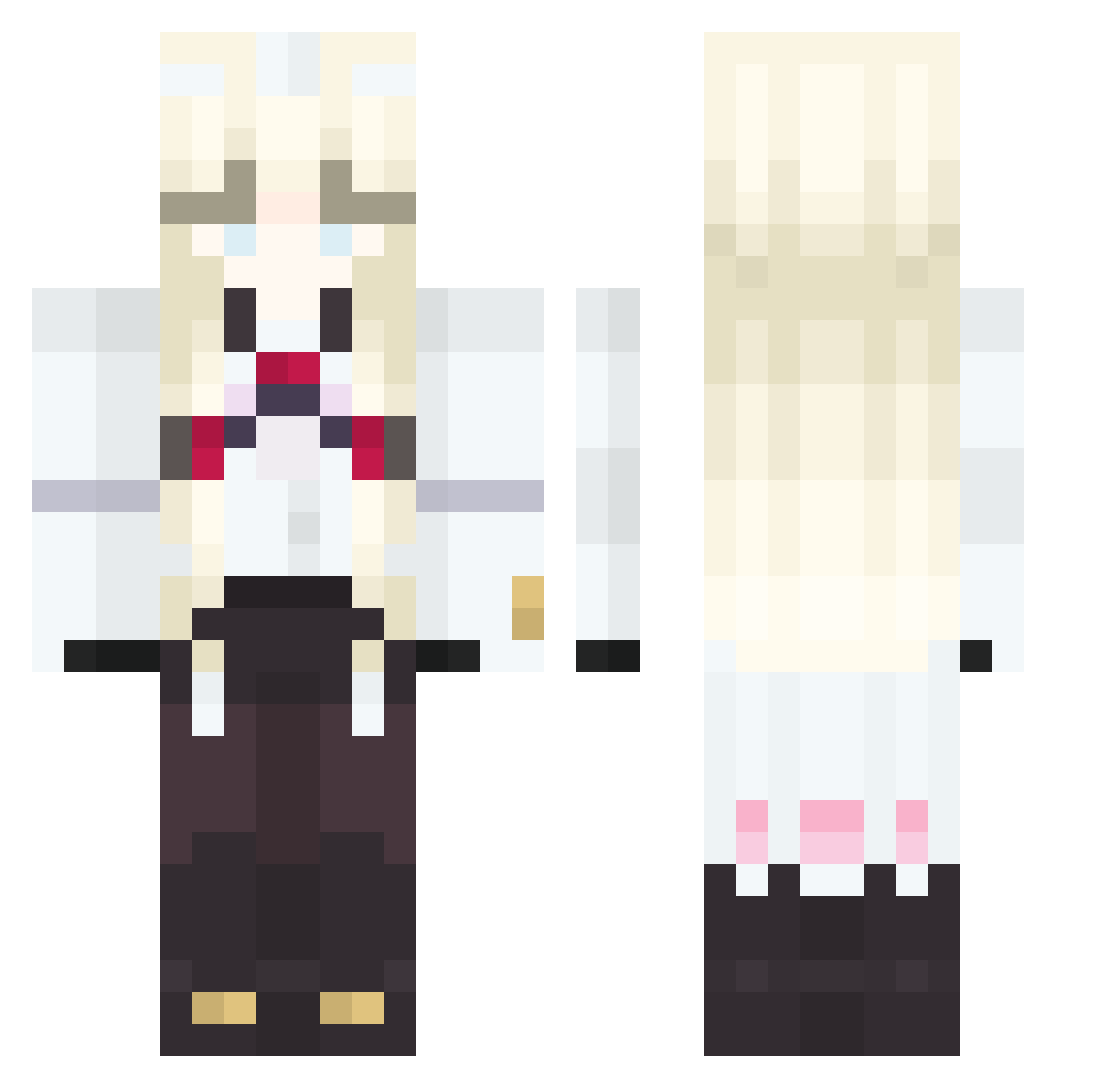 Expr3ssoDepr3sso Minecraft skin, front and back view