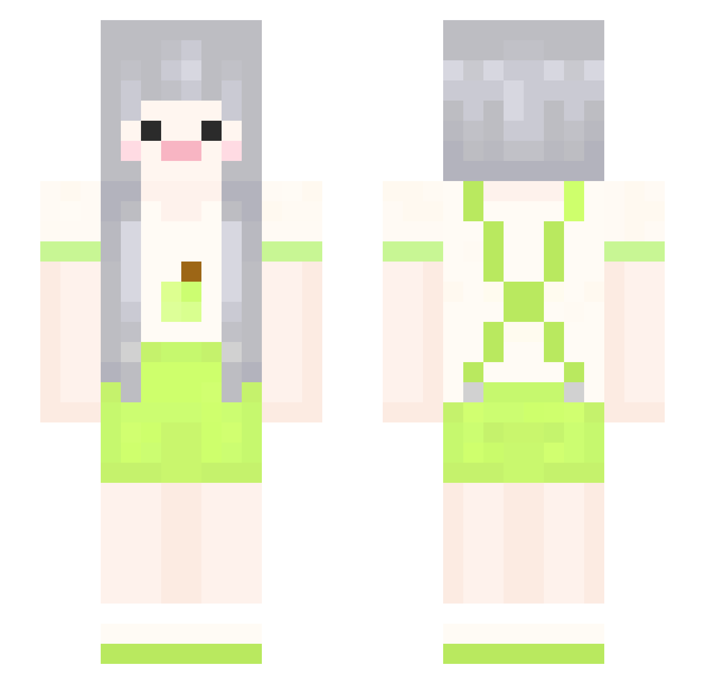 S_seoll Minecraft skin, front and back view