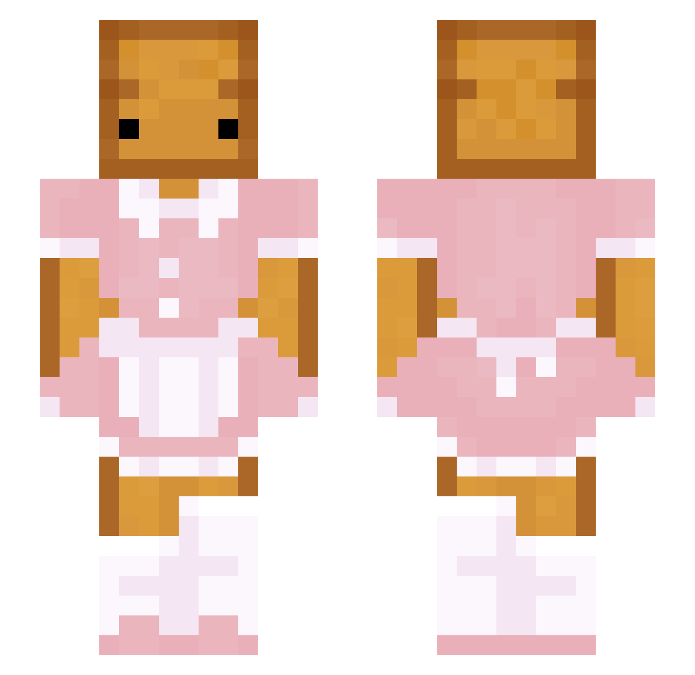 _PaulaGirll_ Minecraft skin, front and back view