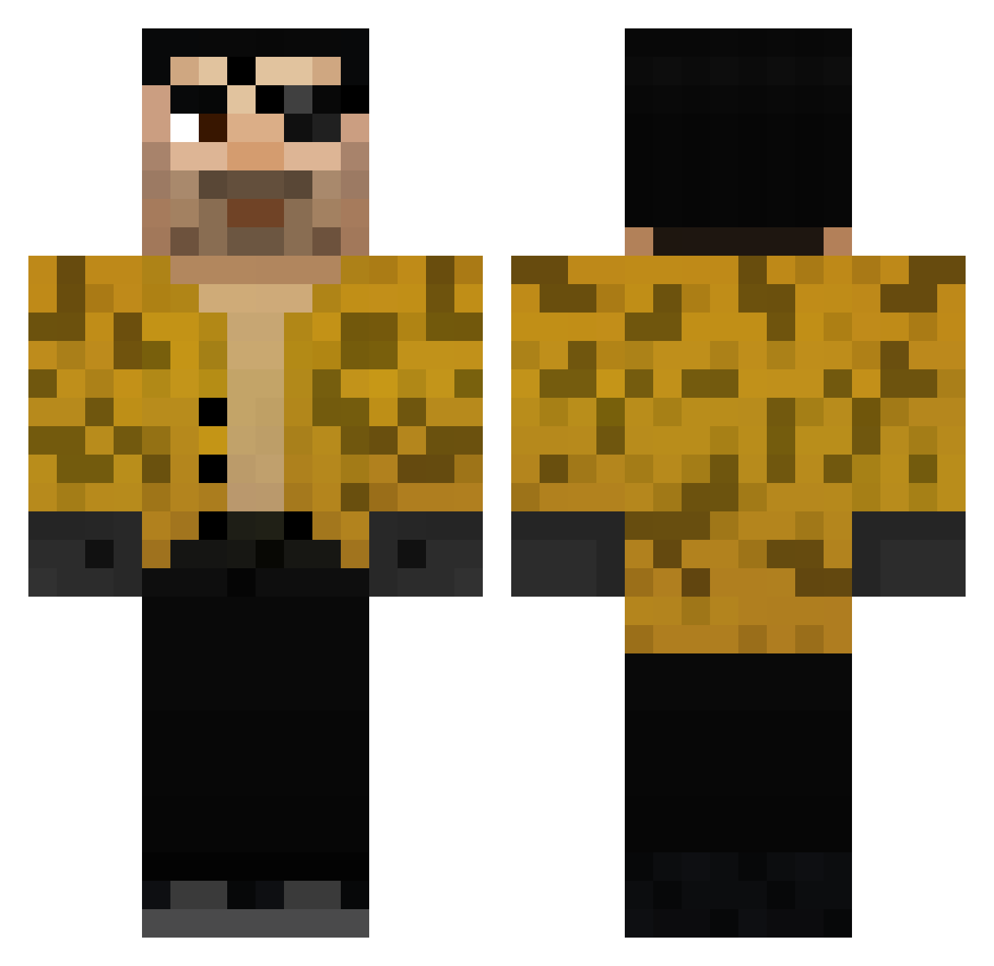 King_Henry_VIII Minecraft skin, front and back view