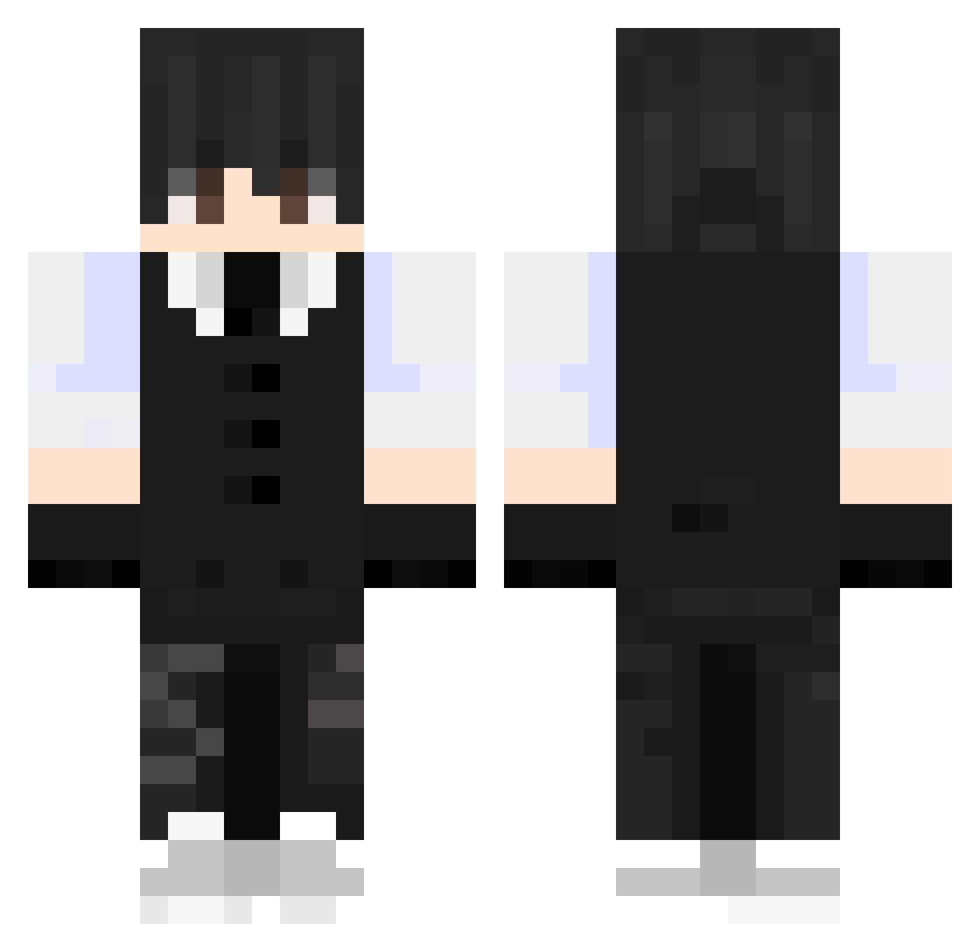 R1Titan Minecraft skin, front and back view
