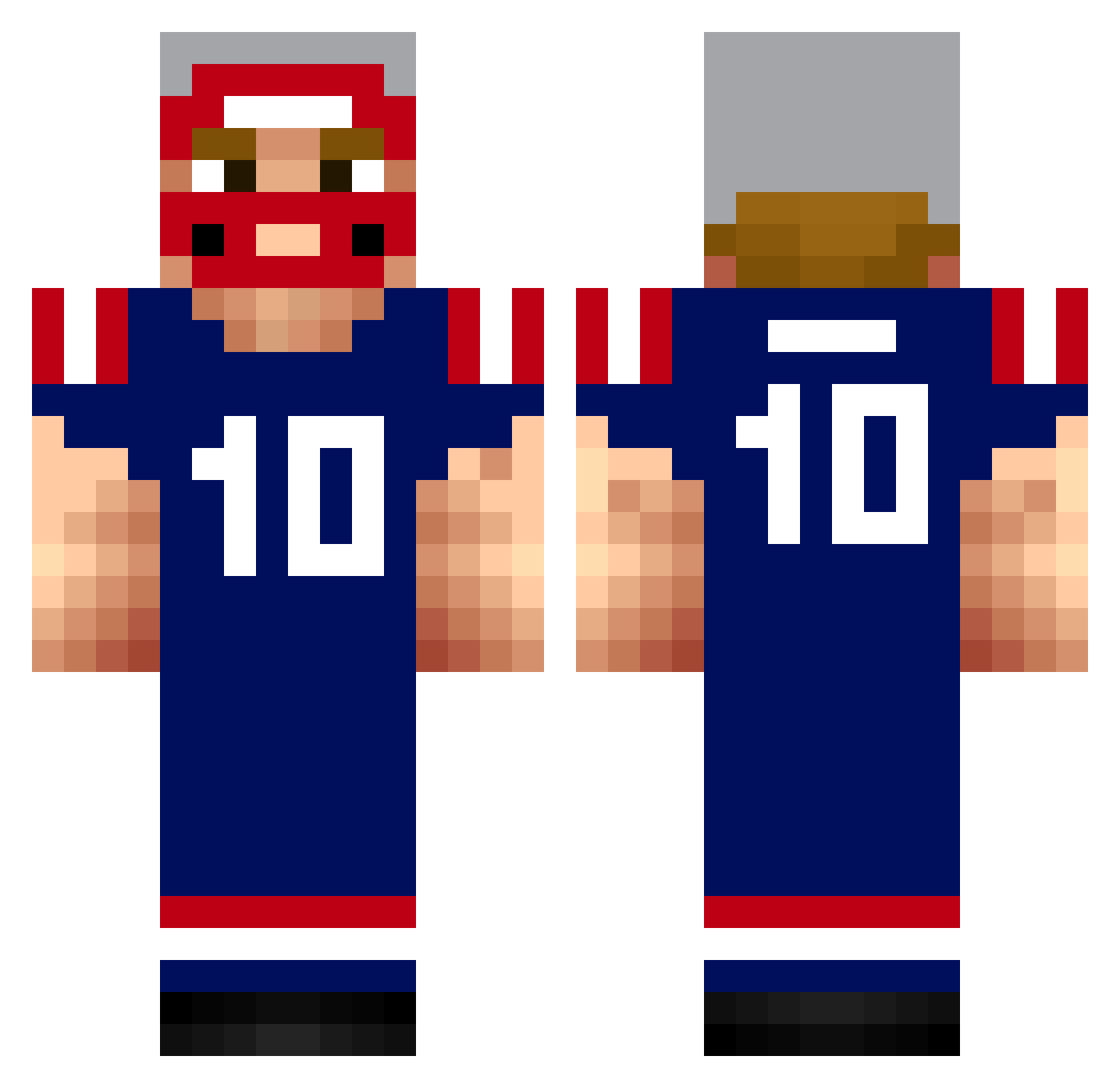 gatorayadeus Minecraft skin, front and back view