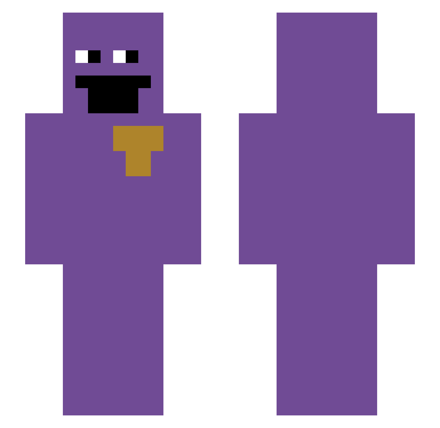 kool6969 Minecraft skin, front and back view