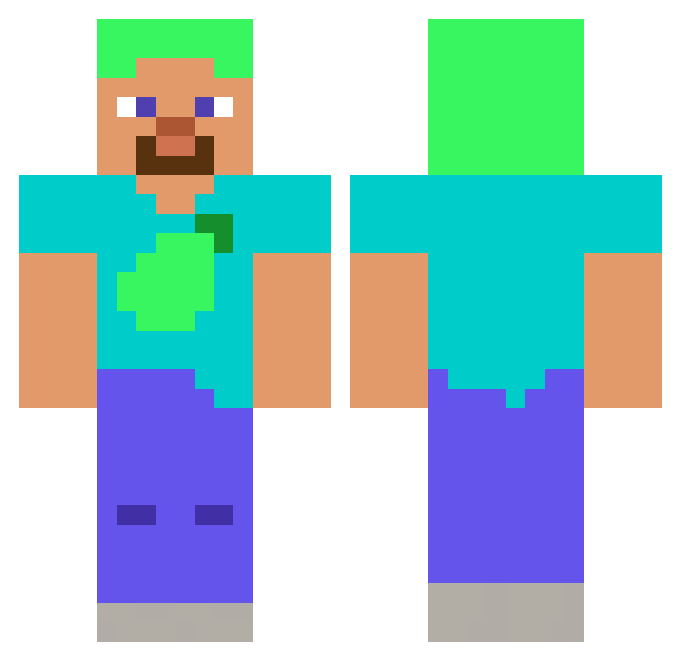 limonka_13 Minecraft skin, front and back view