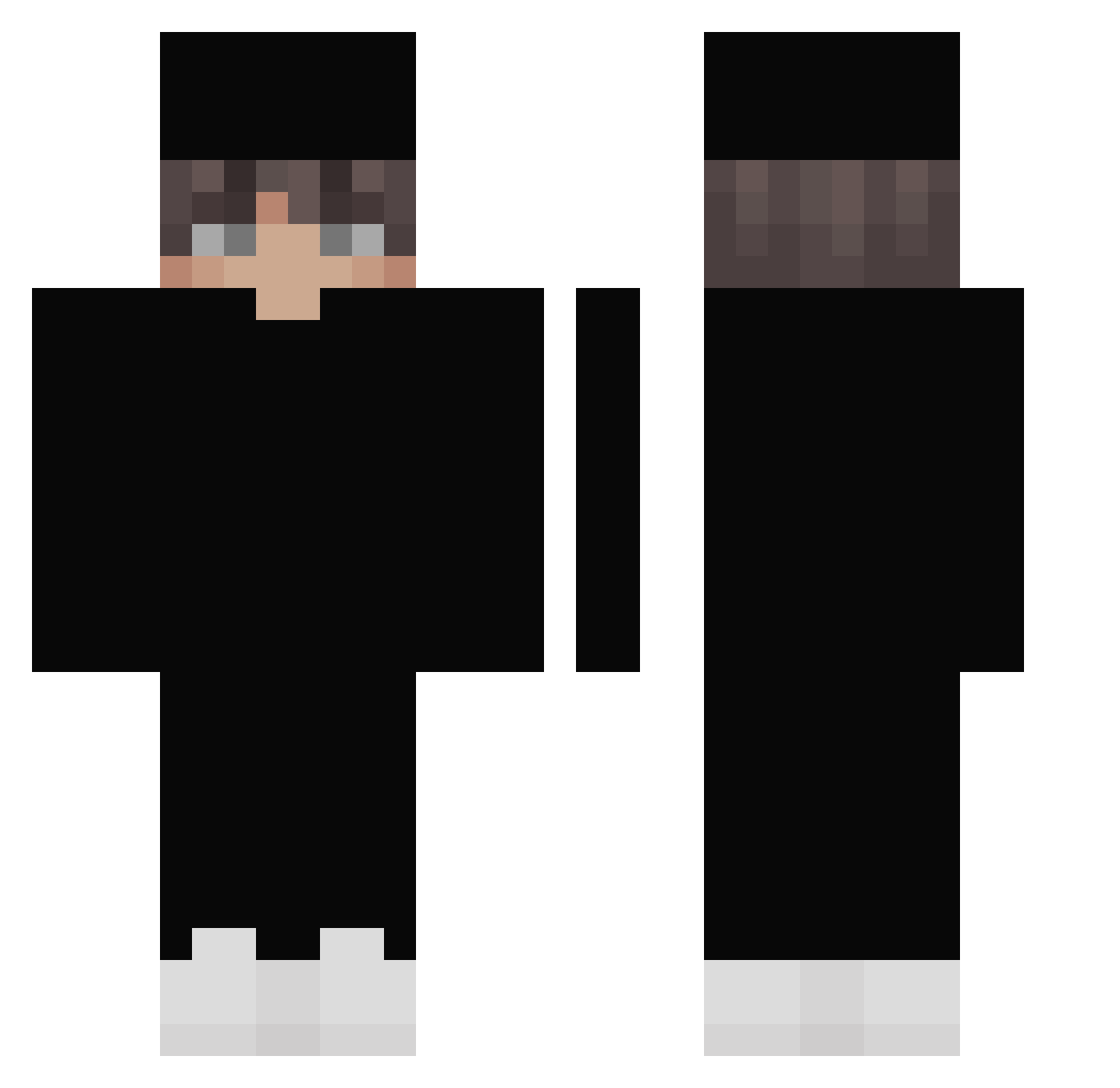 RanjidKortini Minecraft skin, front and back view