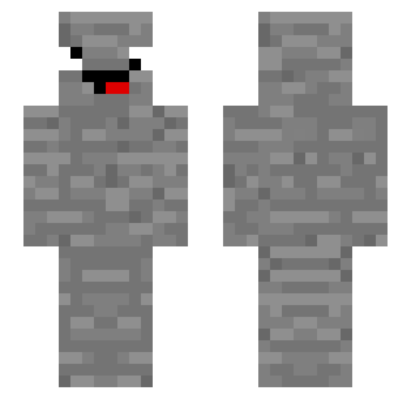 DJTOMMY_CAR Minecraft skin, front and back view