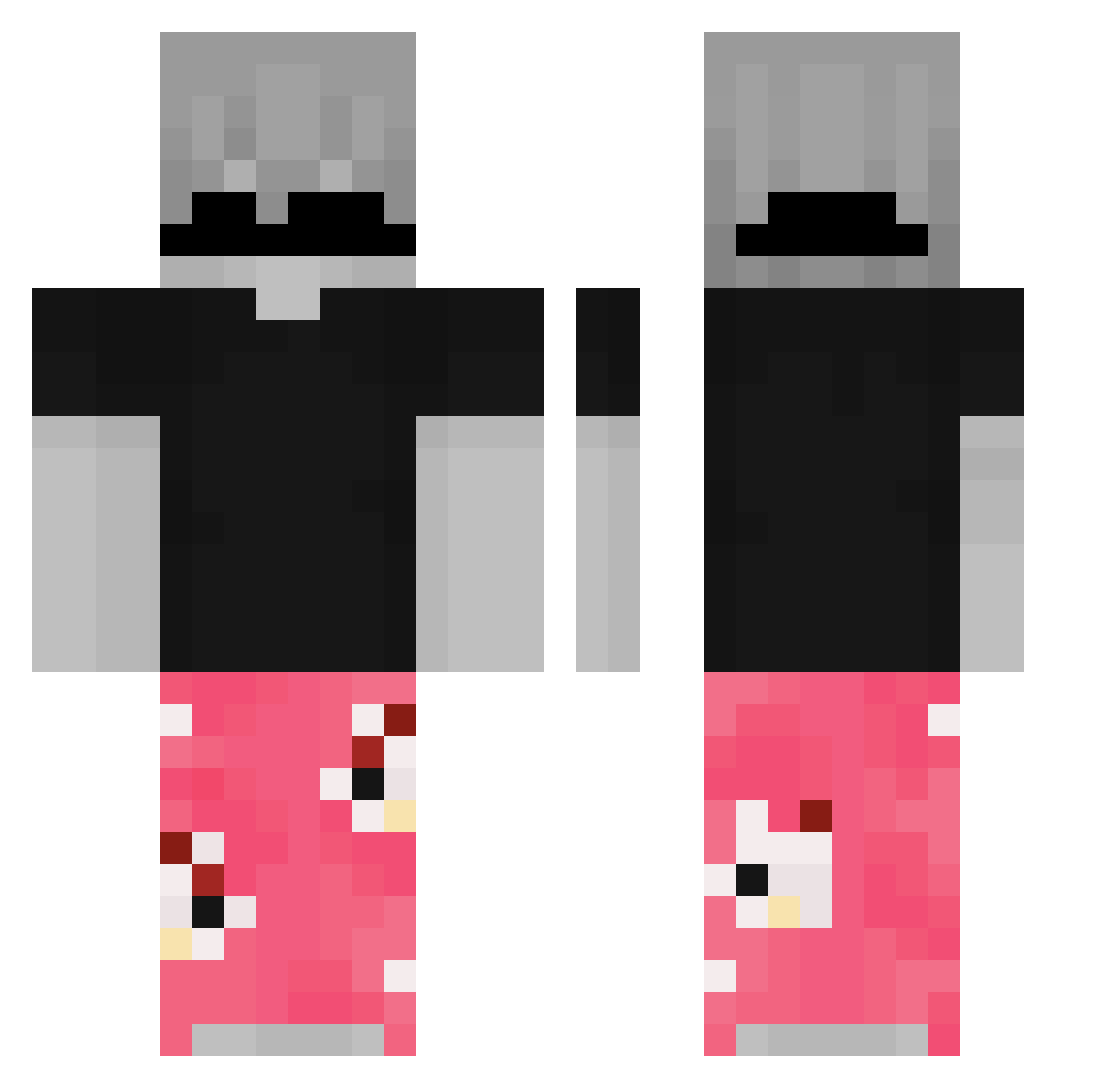 Soohyun0707 Minecraft skin, front and back view