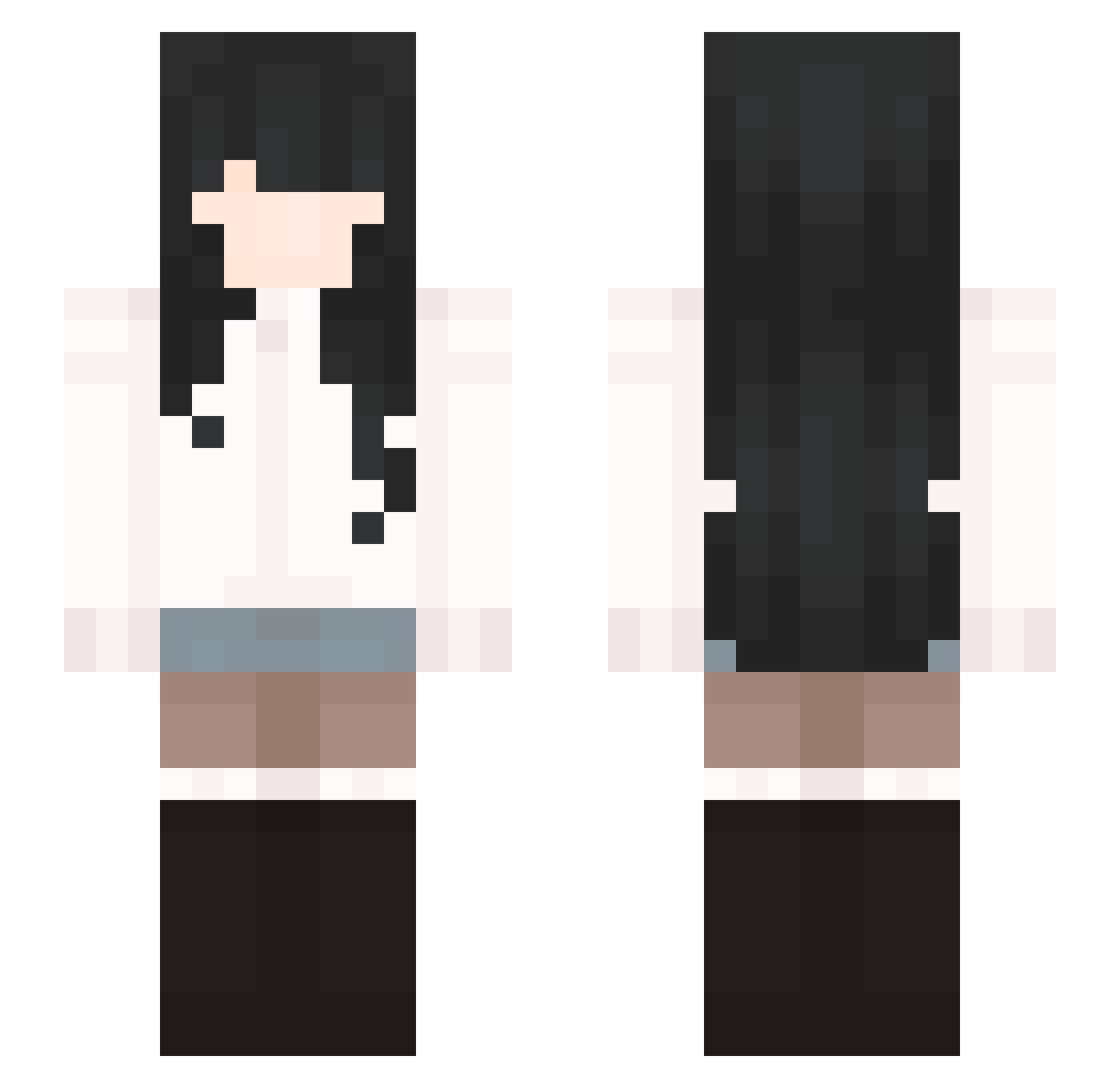 iceblood_ Minecraft skin, front and back view