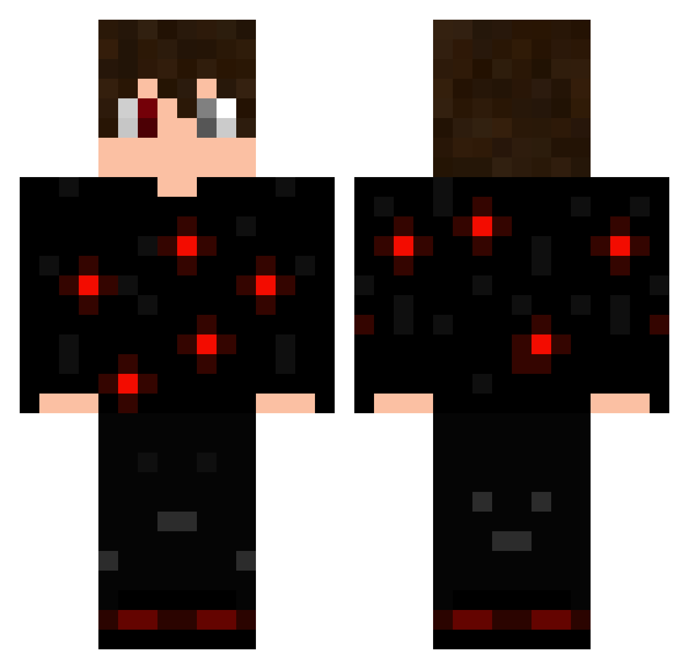 fofinhogamer Minecraft skin, front and back view