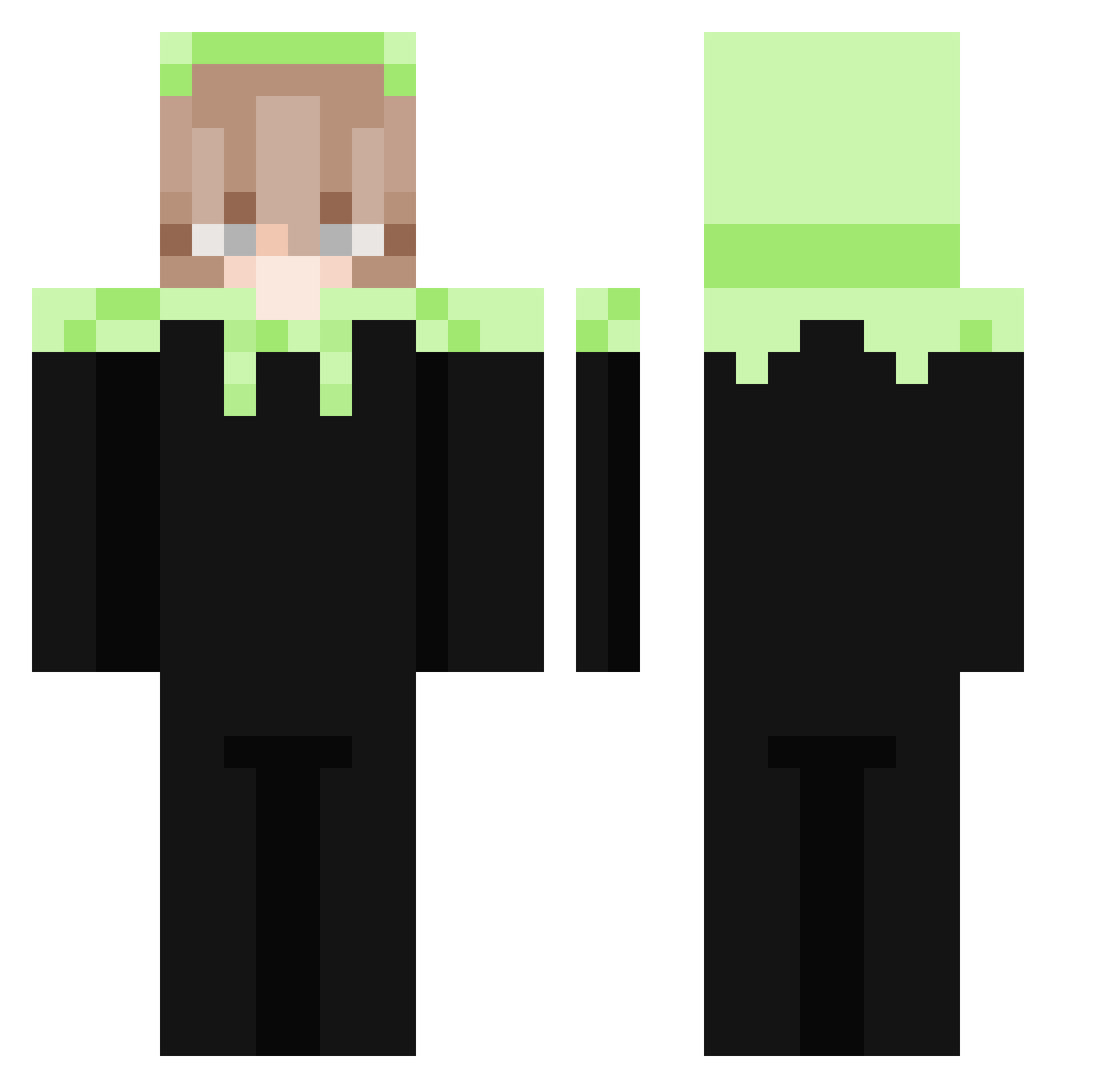 sanglyyy Minecraft skin, front and back view
