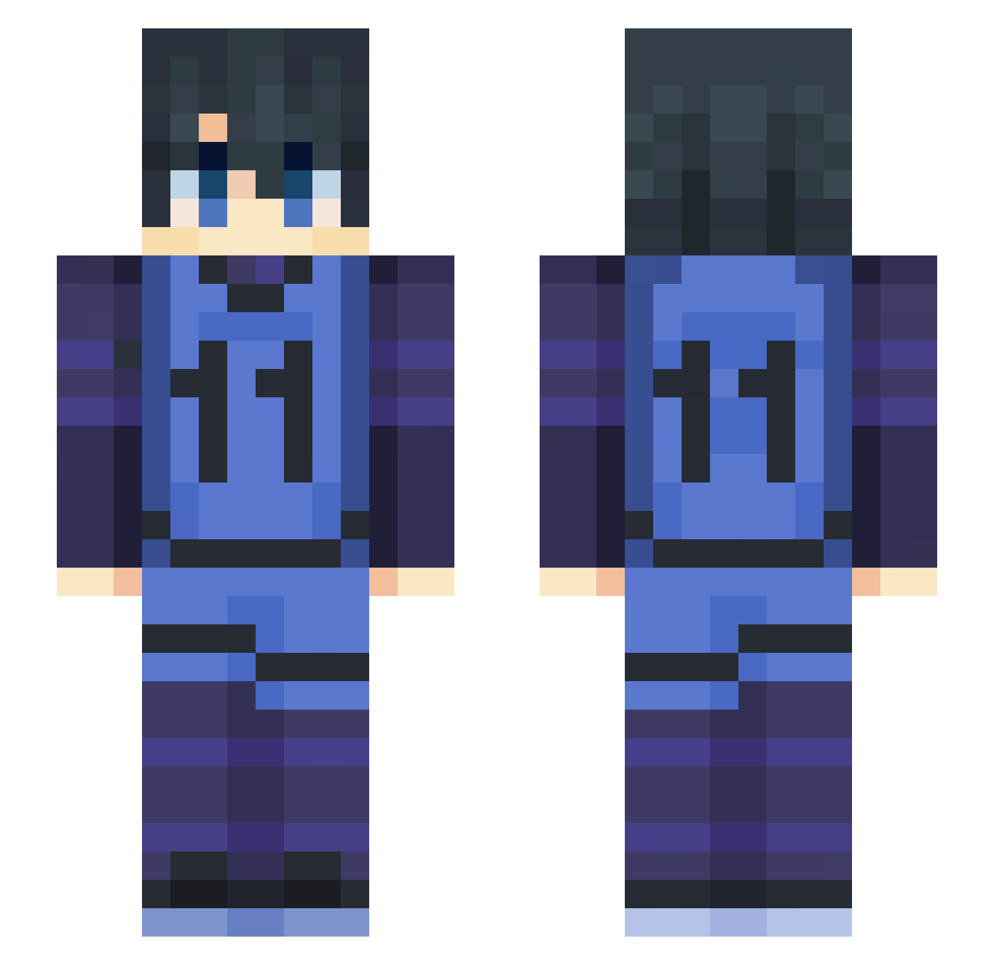 Mcynh_ Minecraft skin, front and back view