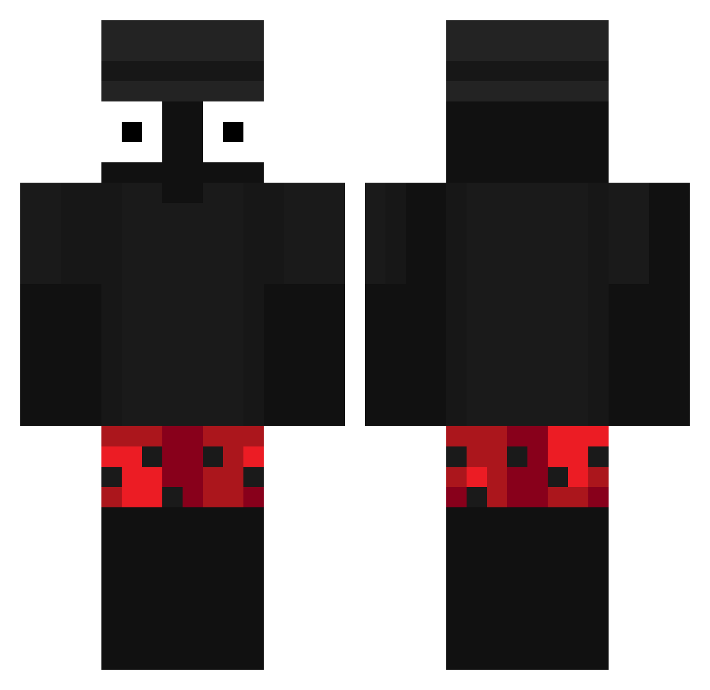 sprng_ Minecraft skin, front and back view