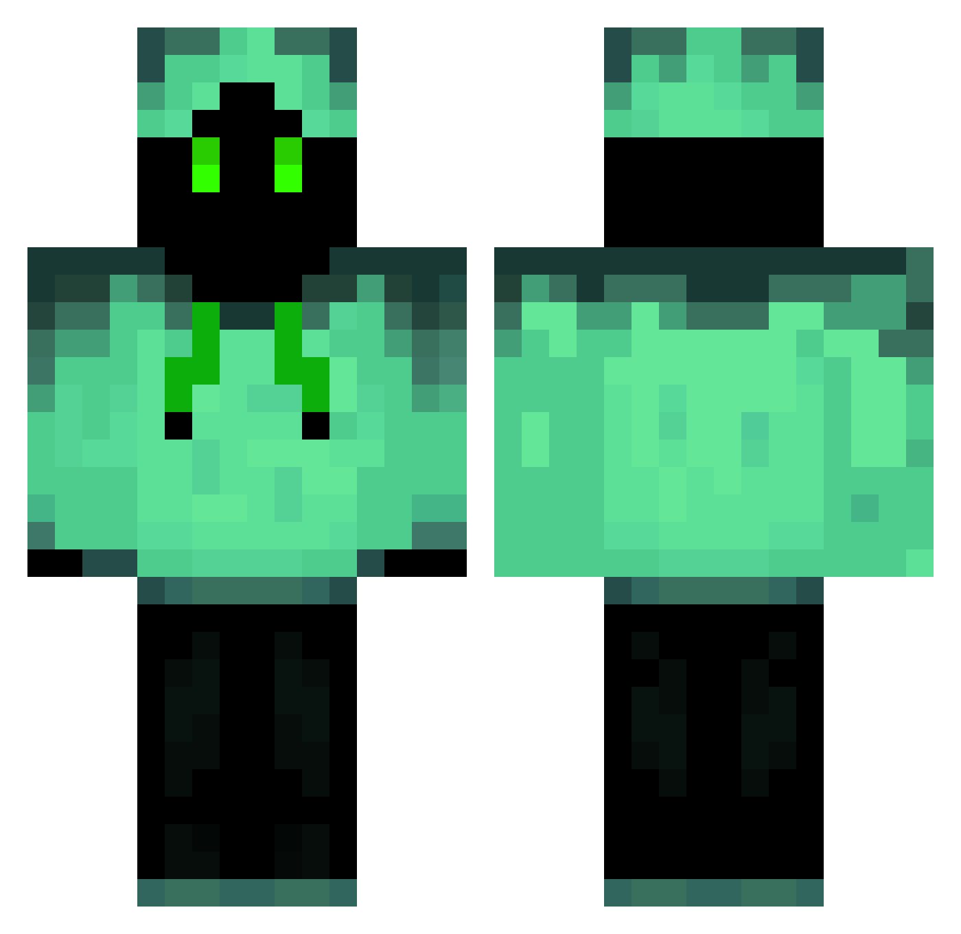 Tamsi_ Minecraft skin, front and back view