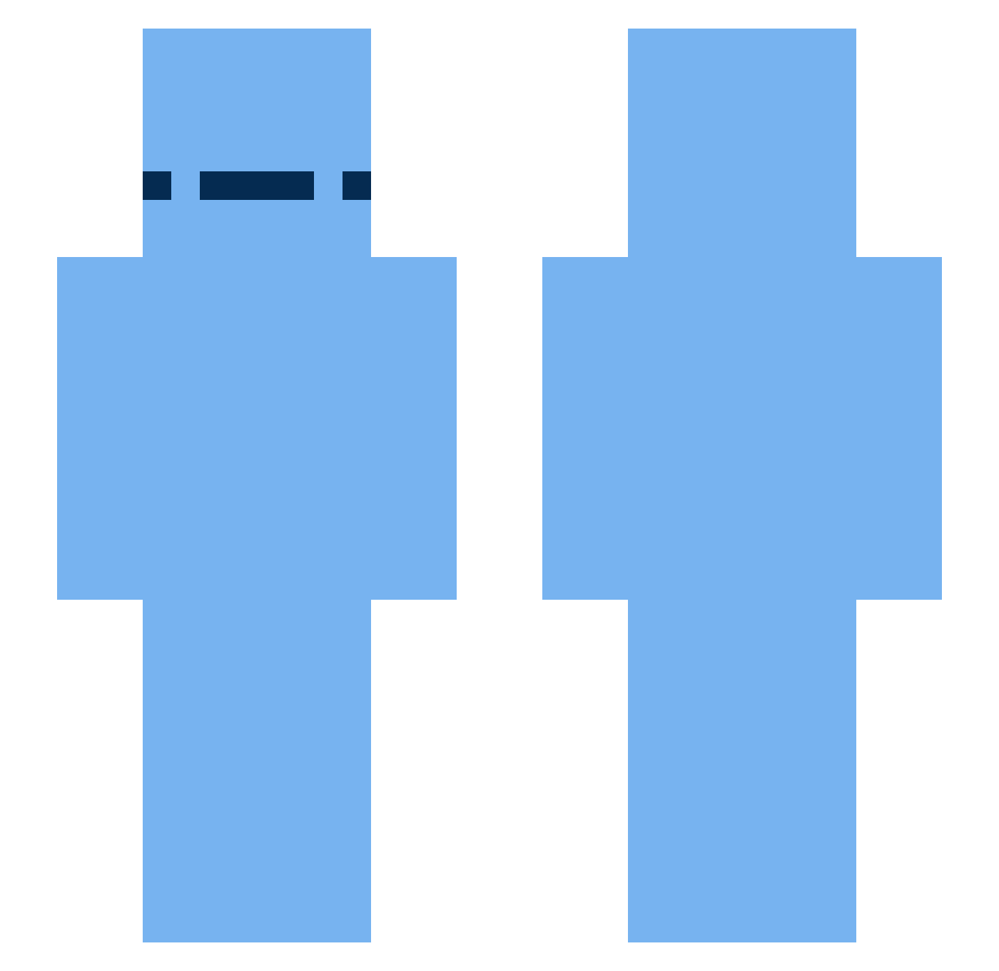 Star_12345689 Minecraft skin, front and back view