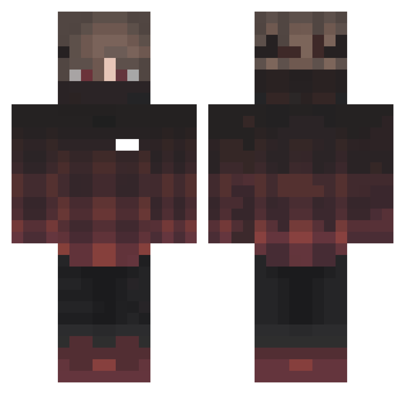 1mauritoo Minecraft skin, front and back view
