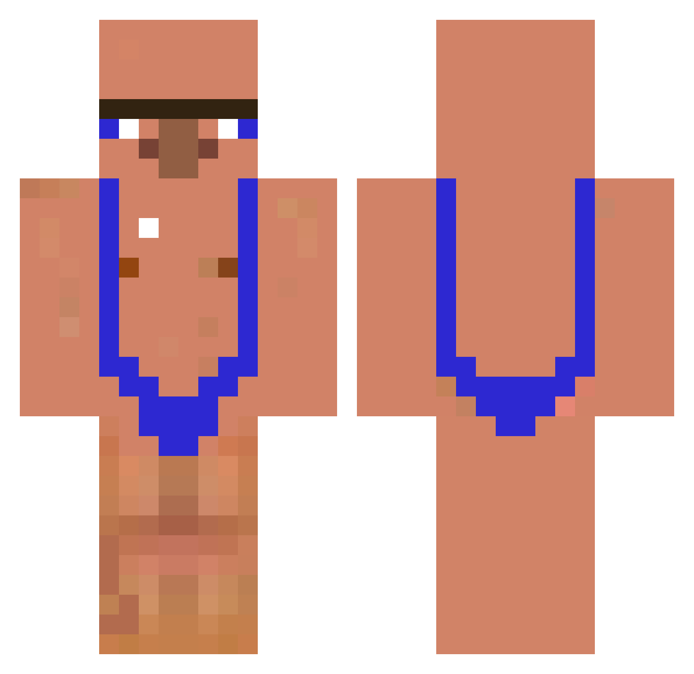 spicelevelzero Minecraft skin, front and back view
