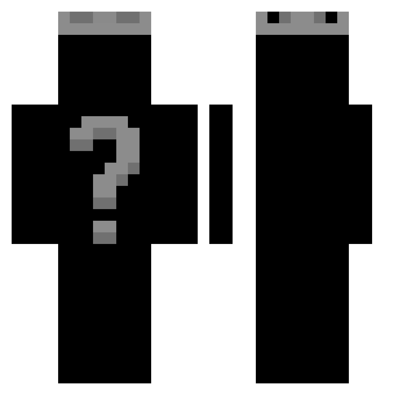 old155 Minecraft skin, front and back view