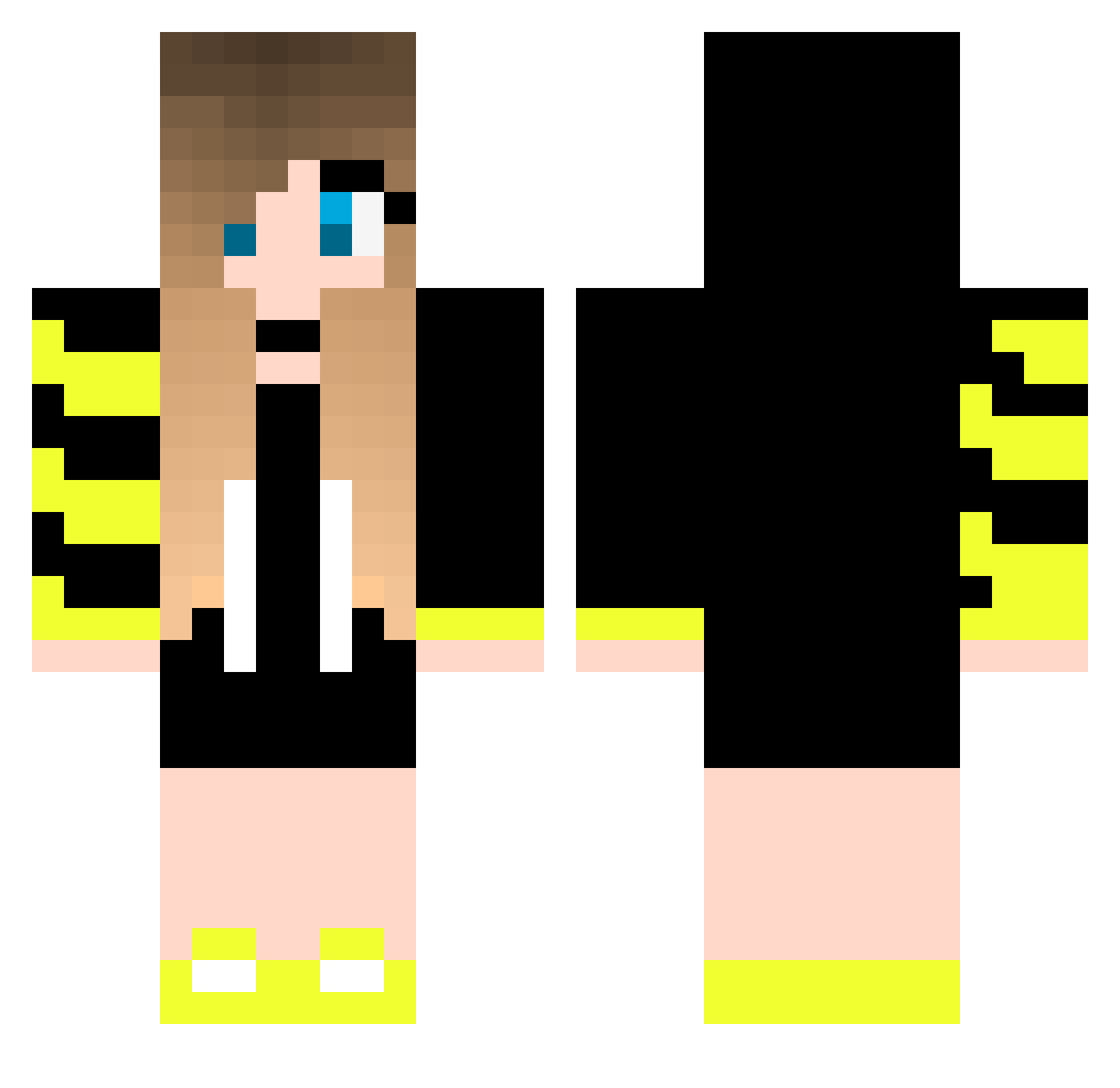 xShoule_YT Minecraft skin, front and back view
