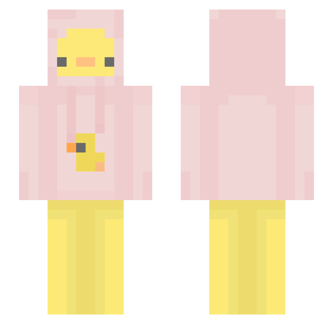 wydasguy Minecraft skin, front and back view