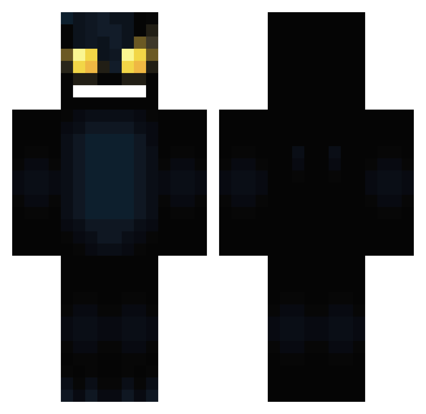 Bloedlul Minecraft skin, front and back view