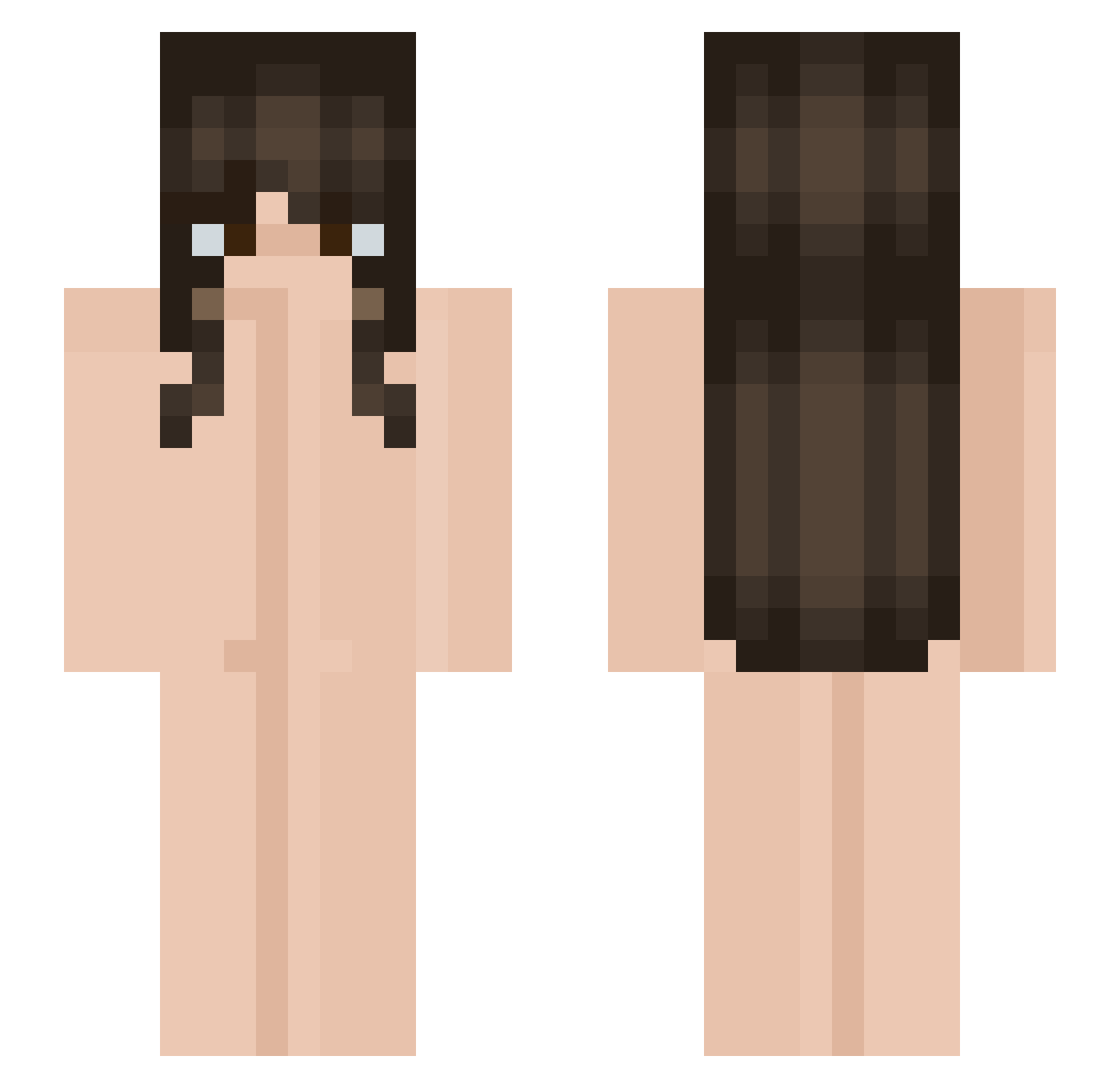 WildViggo Minecraft skin, front and back view