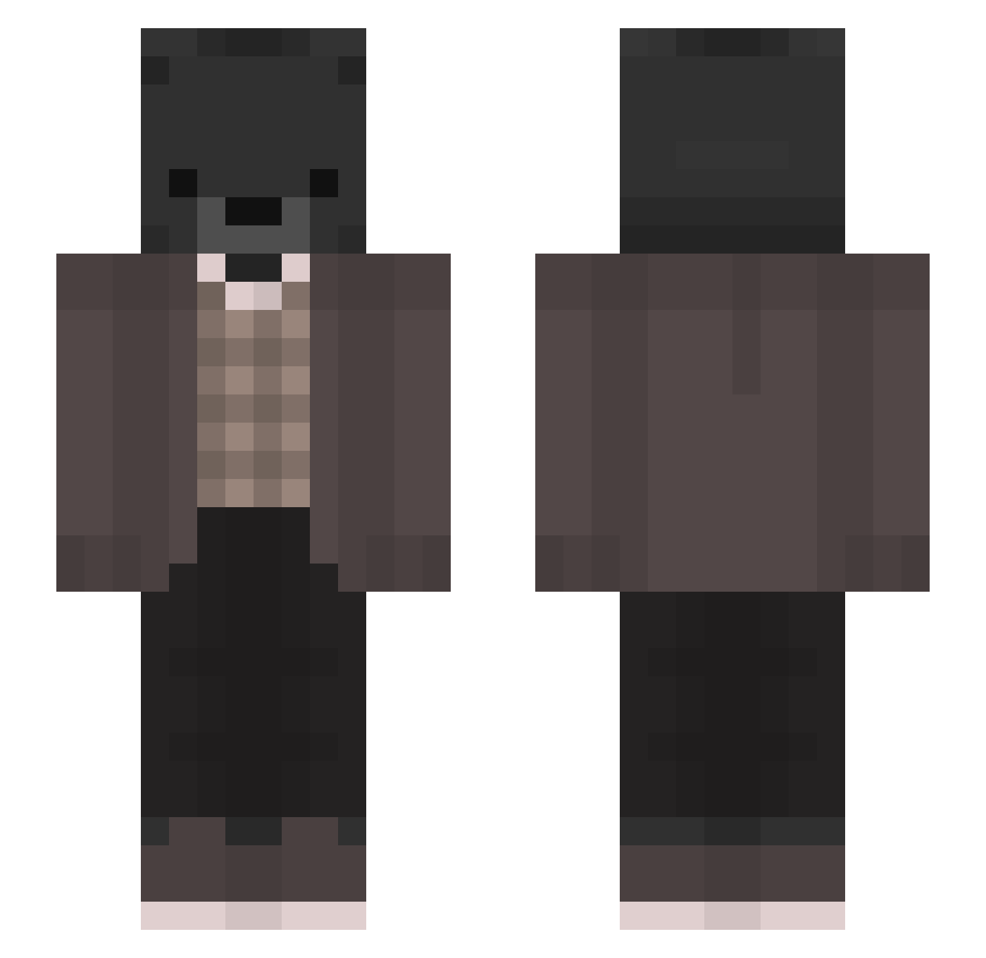 Still_Mad_ Minecraft skin, front and back view
