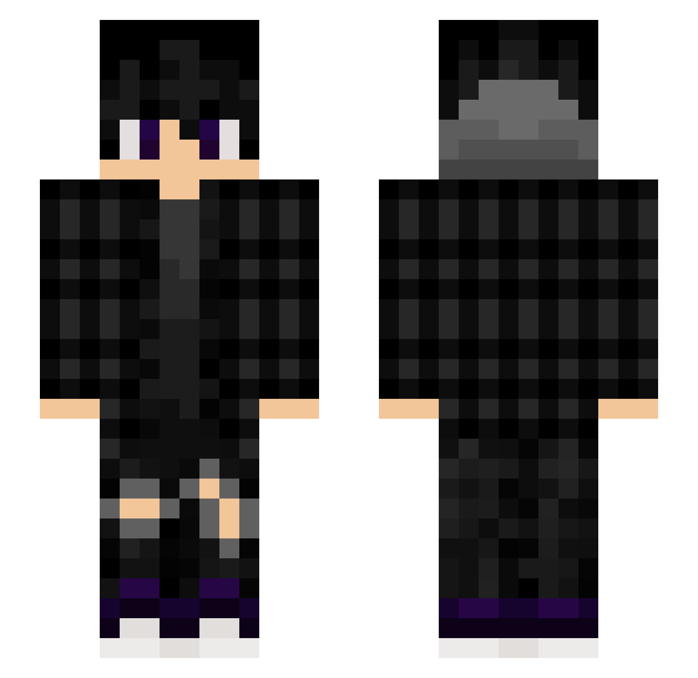wegiel660 Minecraft skin, front and back view