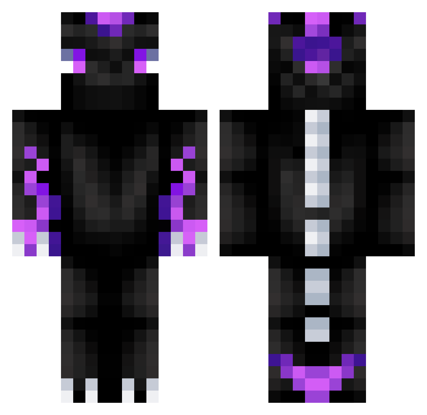 DKfeiner Minecraft skin, front and back view