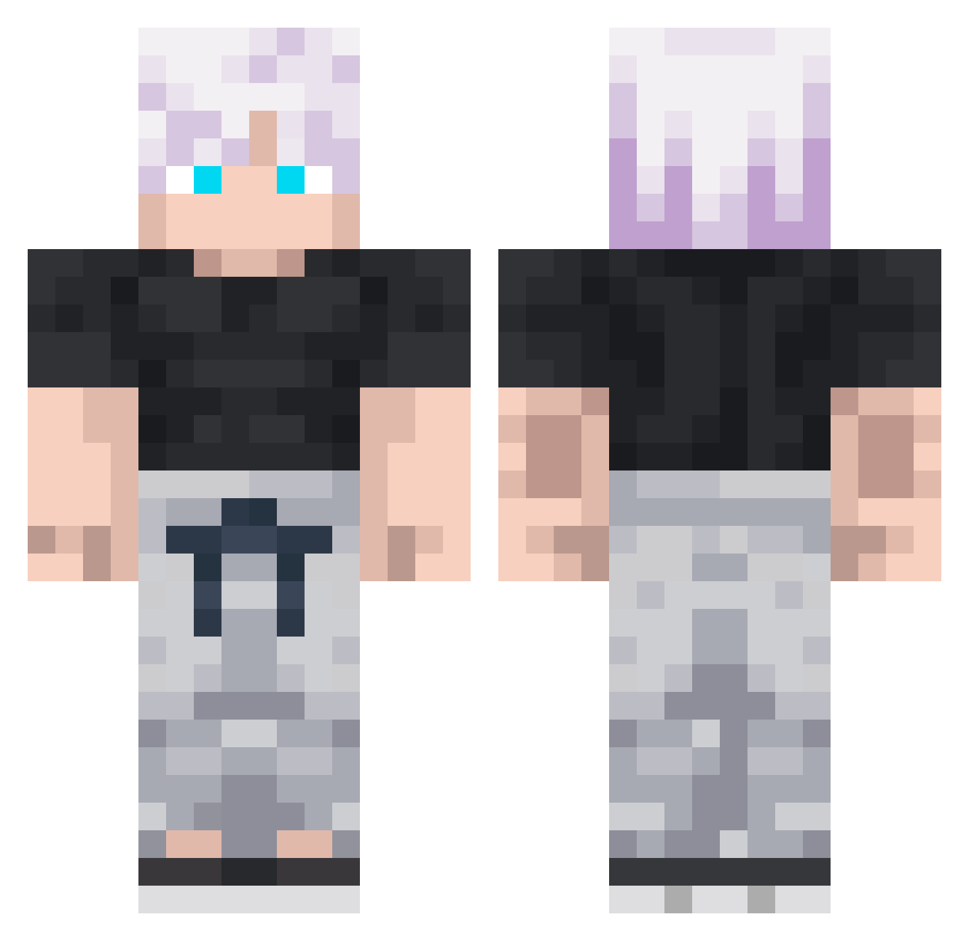 TFA_R3nox Minecraft skin, front and back view
