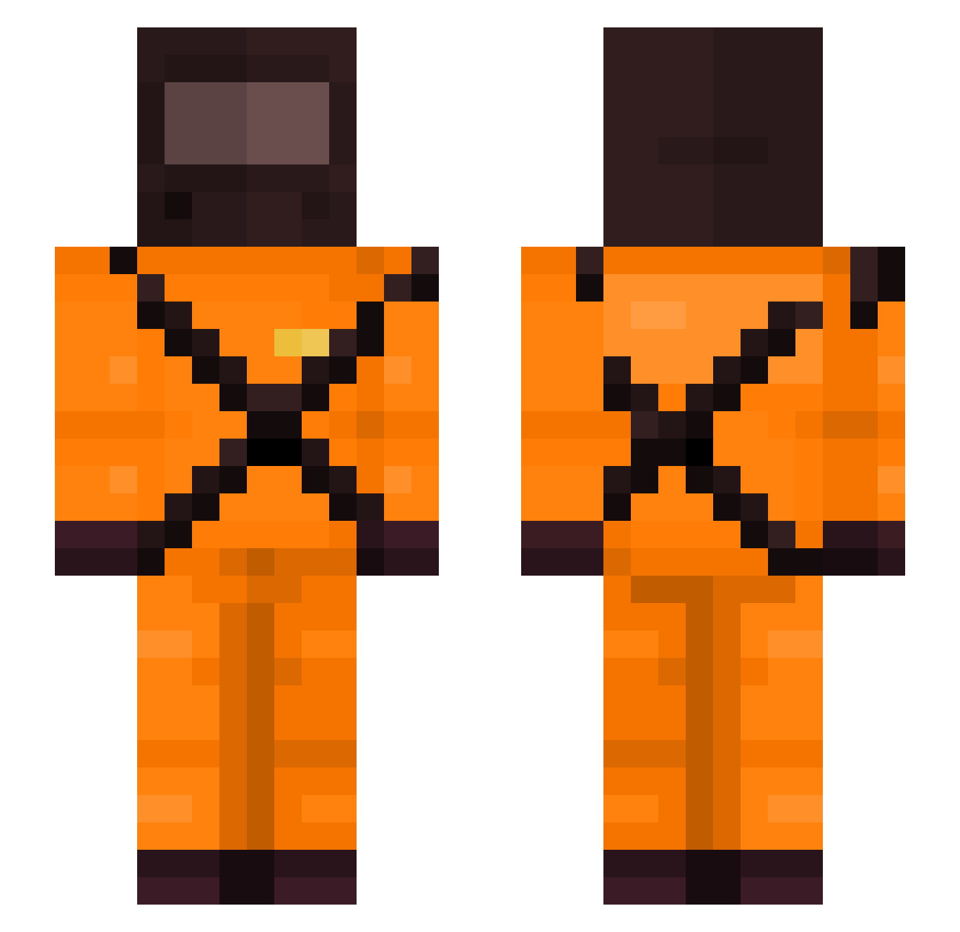 Sackofsoup54 Minecraft skin, front and back view