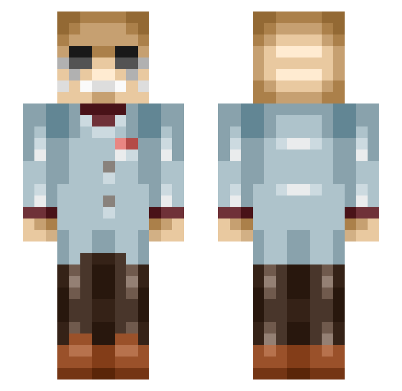 crone224 Minecraft skin, front and back view