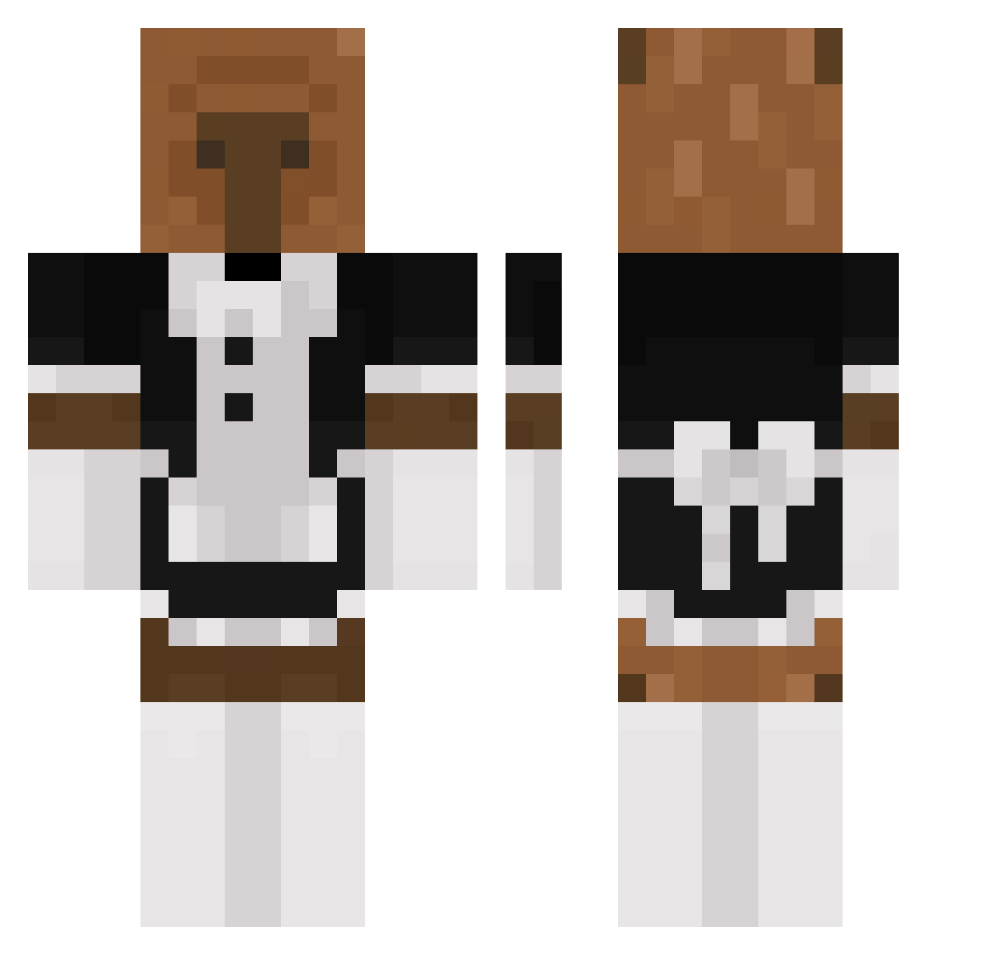 li52oe Minecraft skin, front and back view