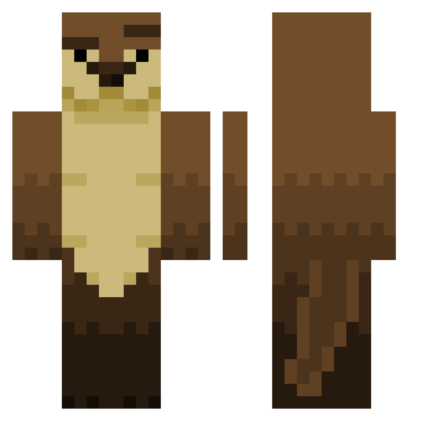 JCristian0165 Minecraft skin, front and back view