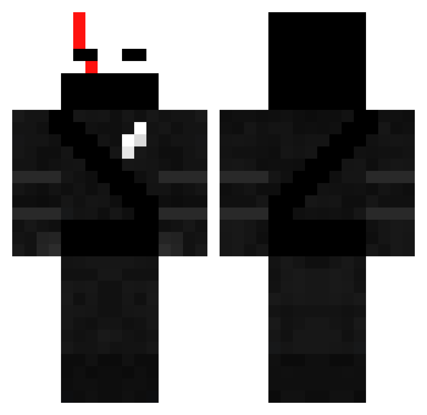 Skrtel Minecraft skin, front and back view