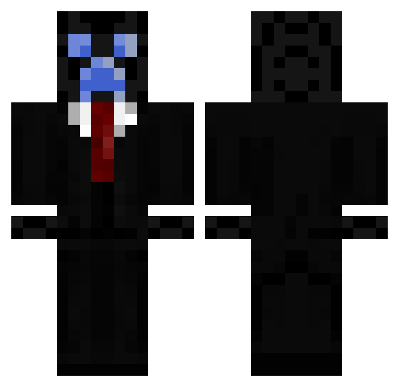 Russian Minecraft skin, front and back view