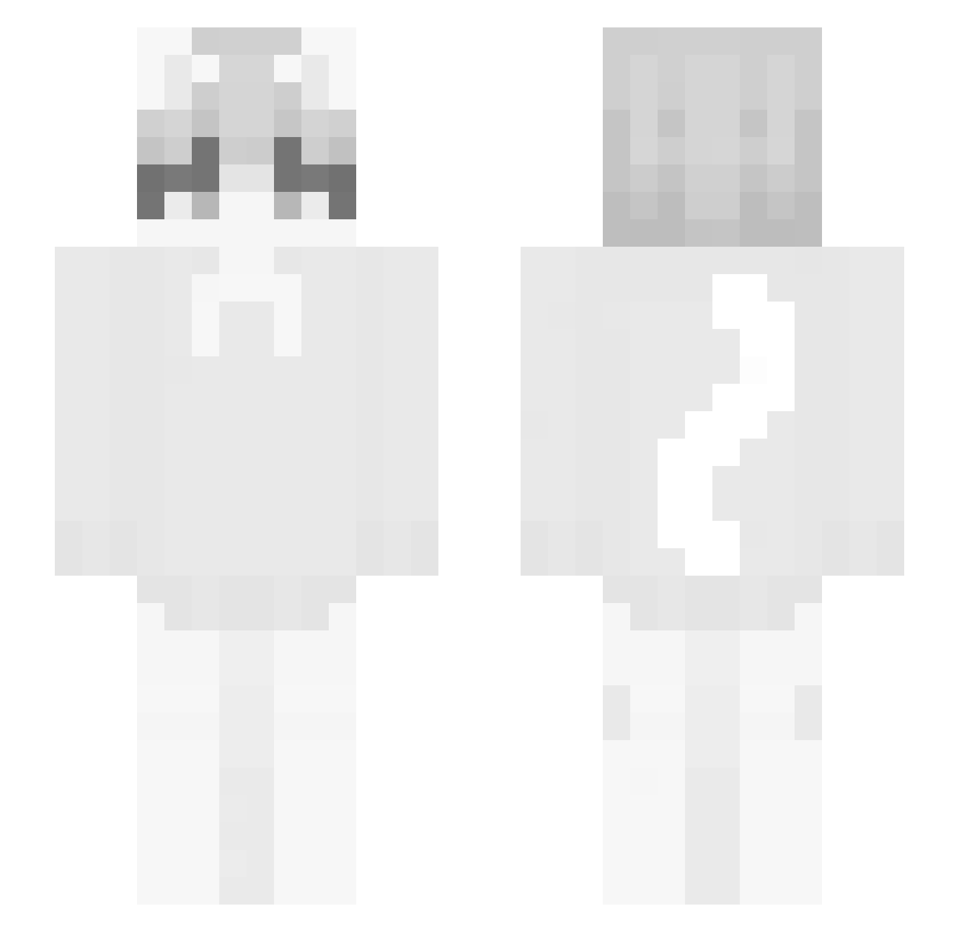latte5020 Minecraft skin, front and back view