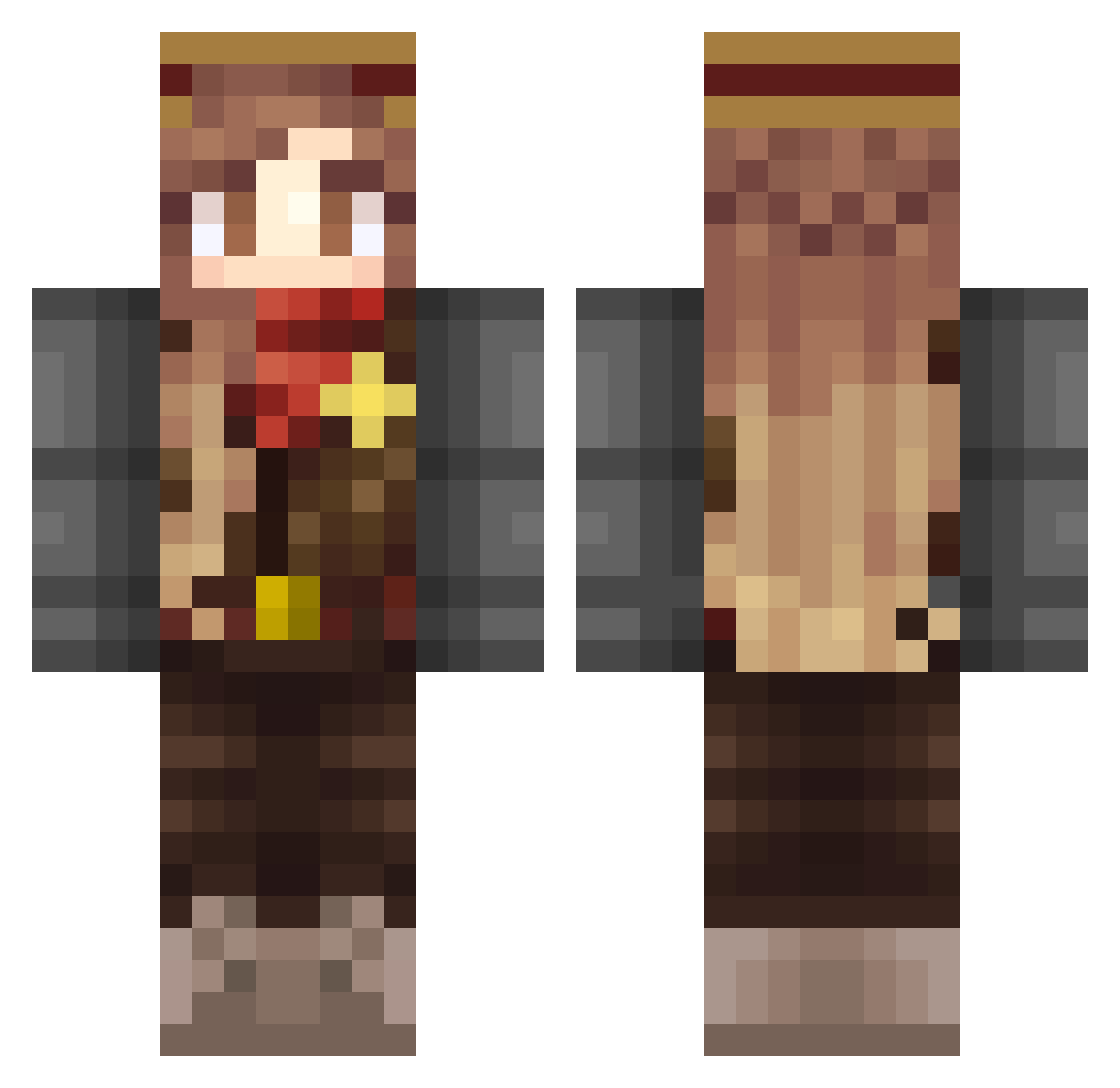 Samanthinha2002 Minecraft skin, front and back view